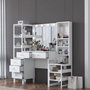 Hanah Home Mesa de Maquillaje BJ154 - 3861 Blanca con 10 Focos
